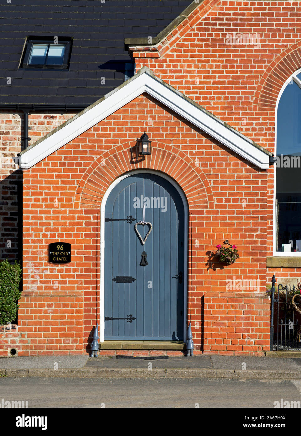 Doorway of The Old Chapel, in the village of Lockington, East Yorkshire