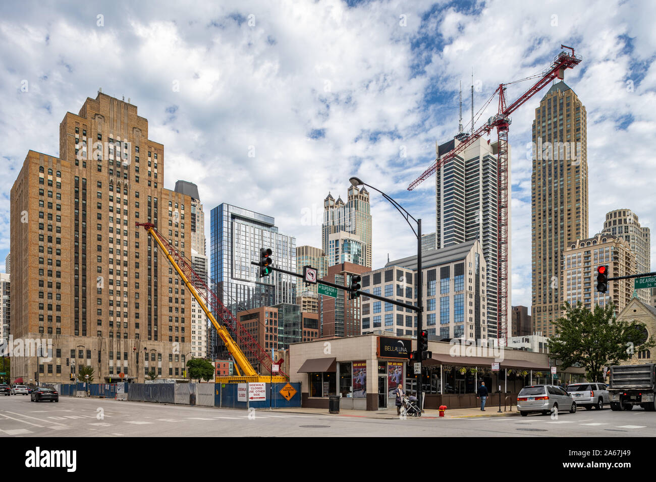 Building under construction in the River North neighborhood Stock Photo ...