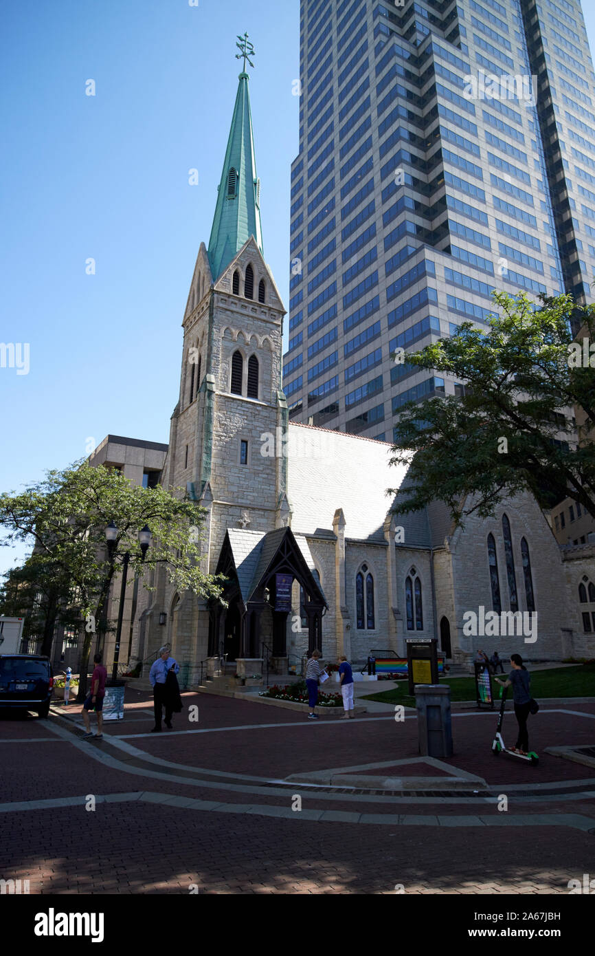 Christ Church Cathedral indianapolis indiana USA Stock Photo