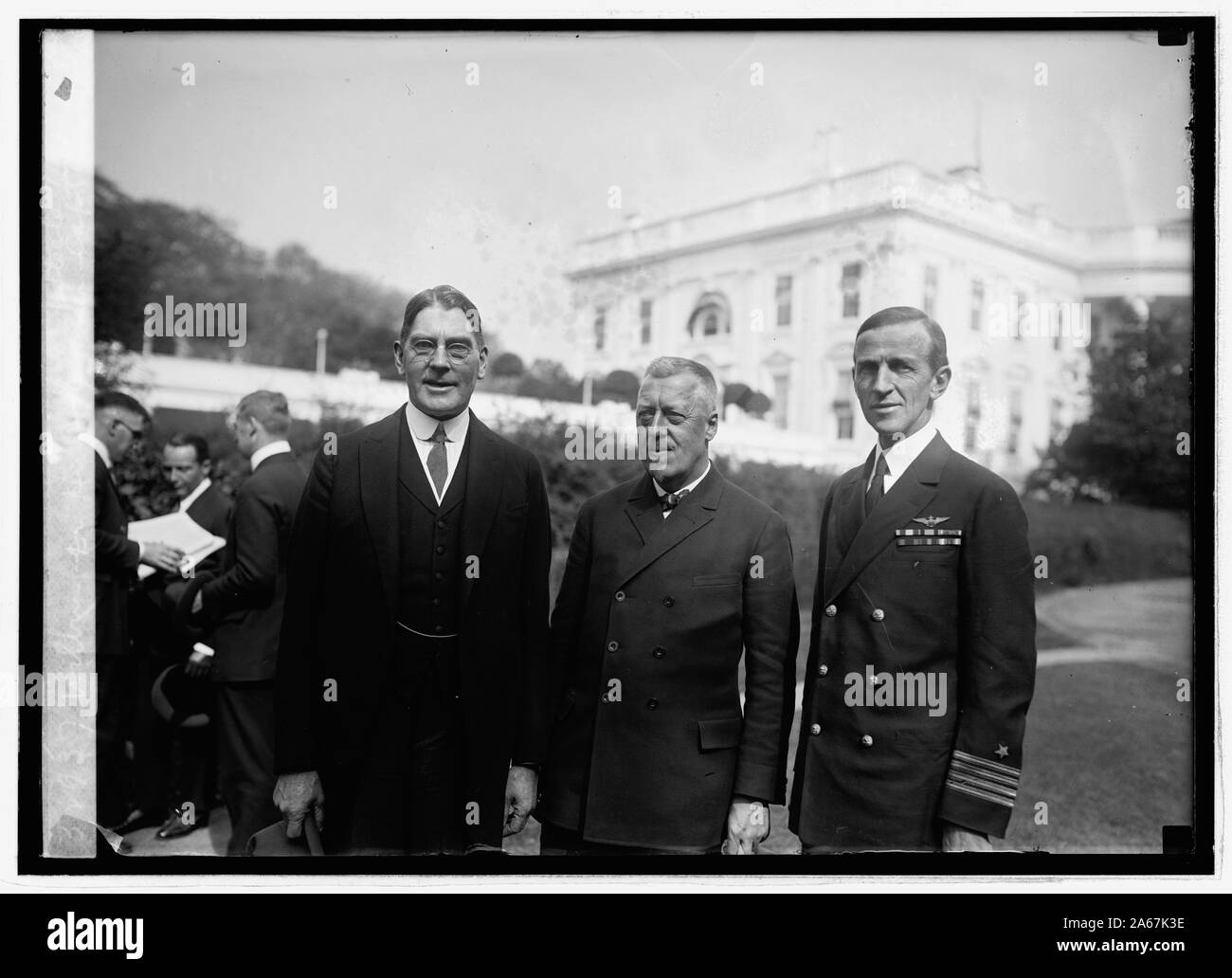 Wilburn, Dr. Hugo Eckener, Capt. Geo. W. Steele, [10/16/24] Stock Photo