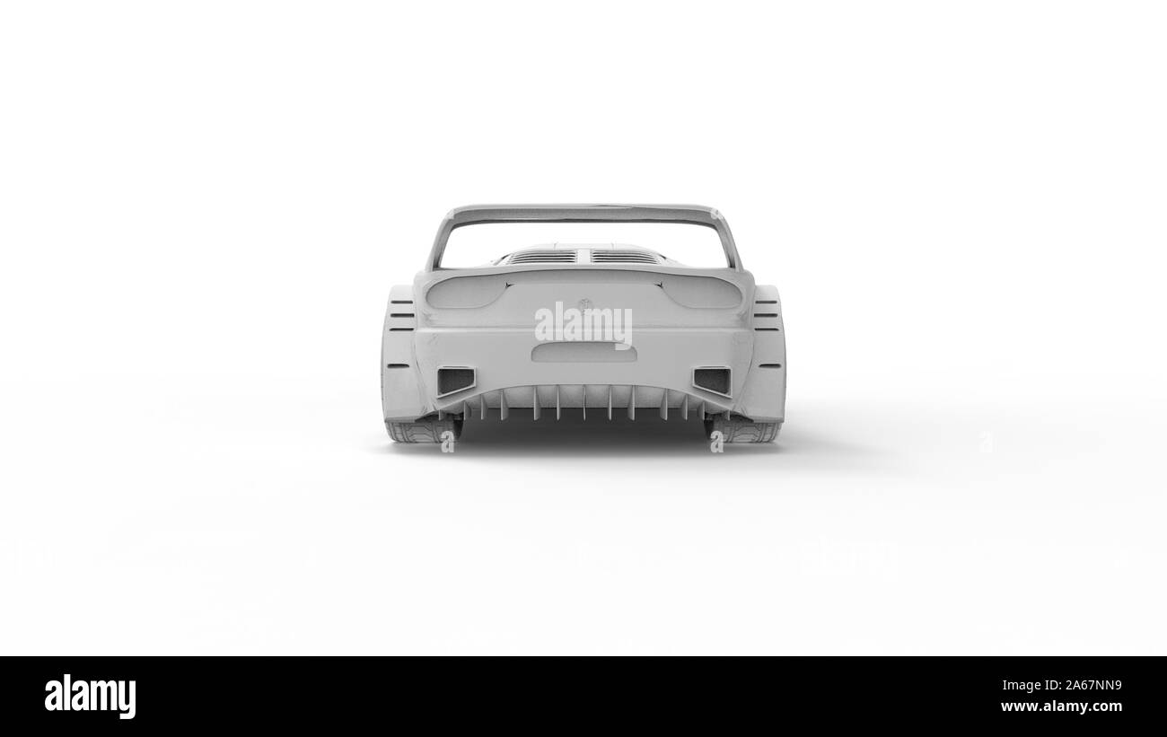 3d rendering of a race car isolated on white studio background Stock ...