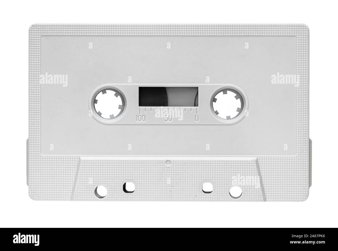 White audio cassette isolated on white background Stock Photo - Alamy