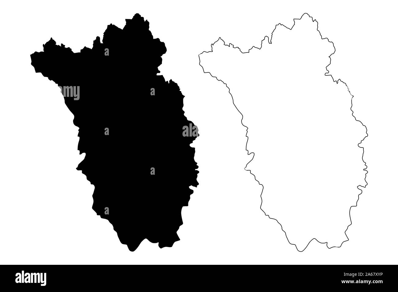 Kilkenny County Council (Republic of Ireland, Counties of Ireland) map vector illustration, scribble sketch Kilkenny map Stock Vector