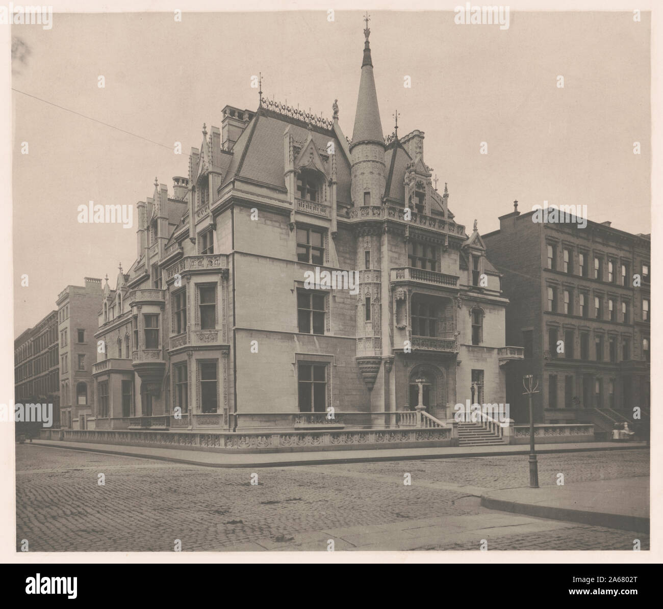 William K. and Alva Vanderbilt mansion, 660 Fifth Avenue, New York City Stock Photo