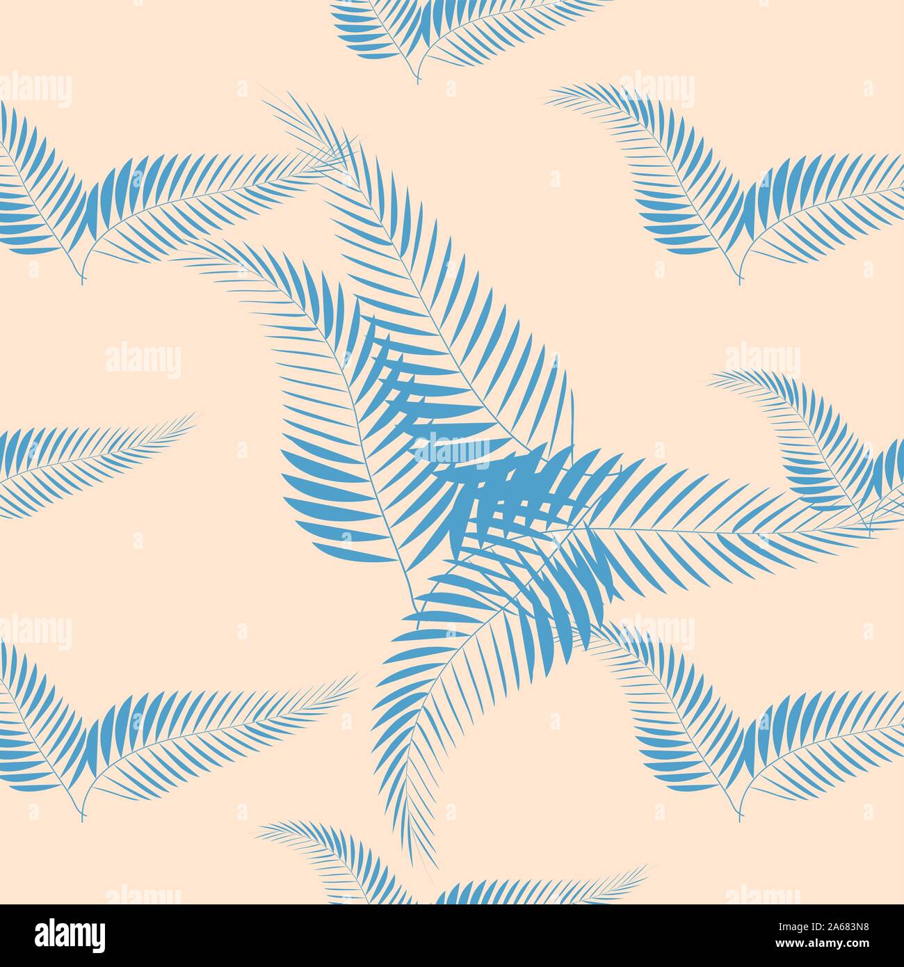 Tropical palm leaves, jungle leaf seamless floral pattern background ...