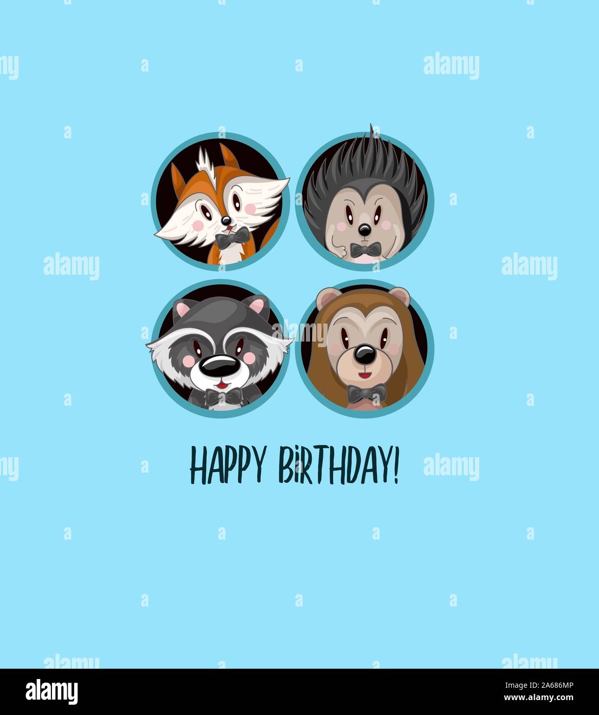 Kids and baby animals Stock Vector Images - Alamy