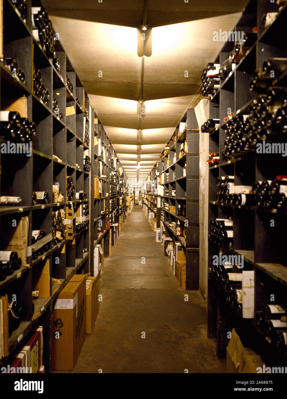 Wine cellar at venerable Antoine's Restaurant in New Orleans, Louisiana