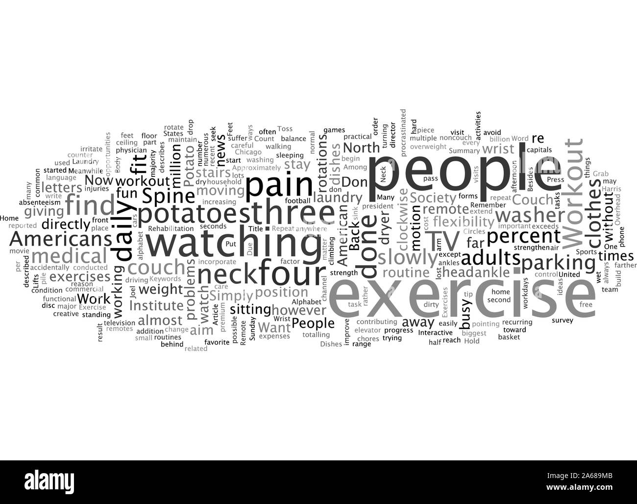 A Workout For People Who Don t Want To Work Out Stock Vector