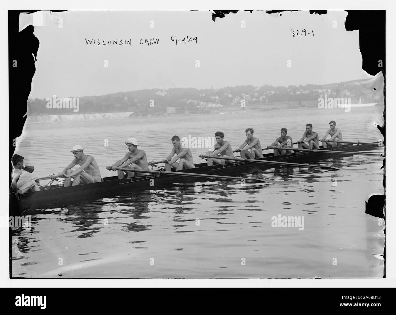 Wisconsin crew, in shell Stock Photo - Alamy