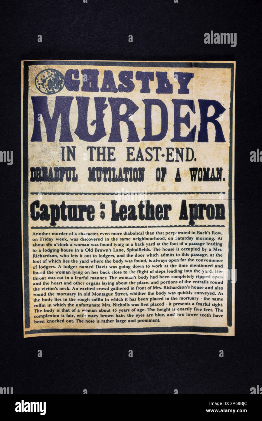 Jack the ripper poster hi-res stock photography and images - Alamy