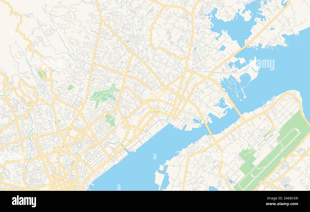 Cebu City Road Map Cebu Philippines Map High Resolution Stock Photography And Images - Alamy