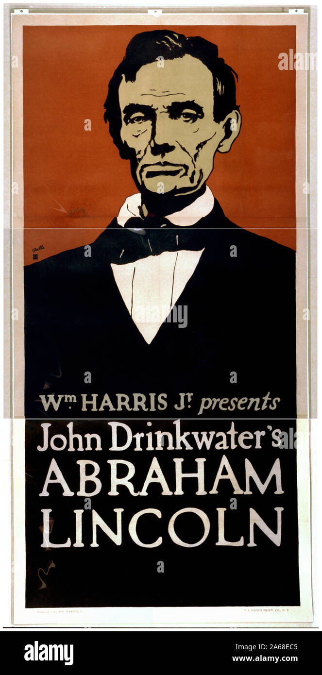 Wm. Harris, Jr. presents John Drinkwater's Abraham Lincoln Stock Photo