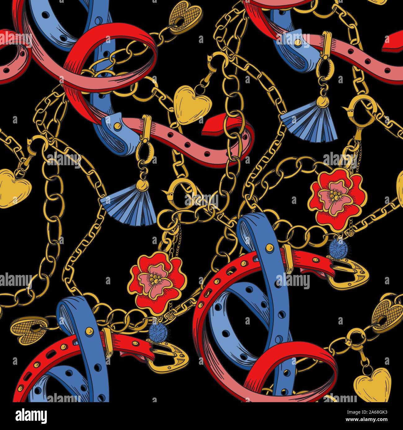 Gold chain link belt hi-res stock photography and images - Alamy