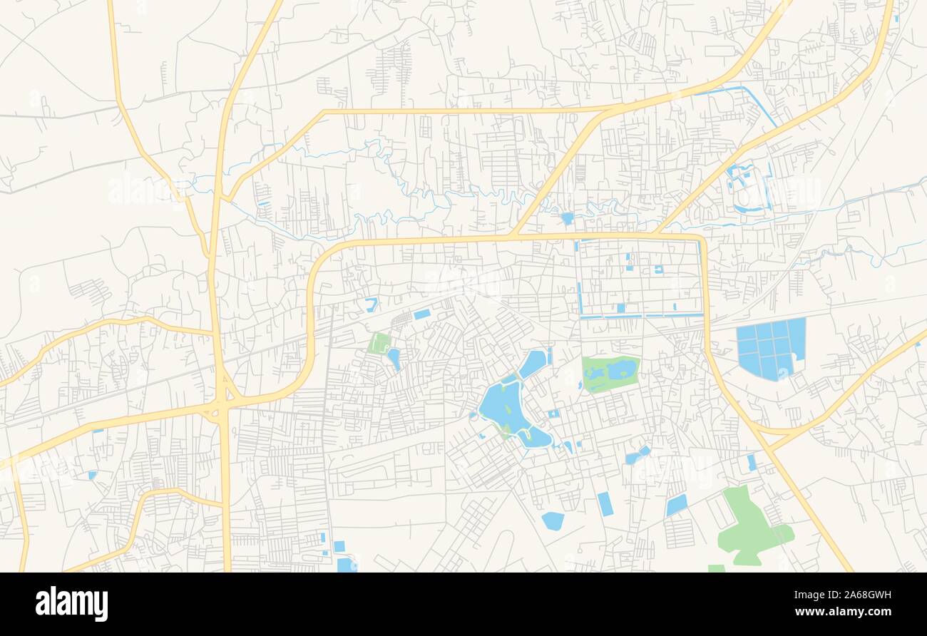 Printable Street Map Of Nakhon Ratchasima Province Nakhon Ratchasima Thailand Map Template For Business Use Stock Vector Image Art Alamy