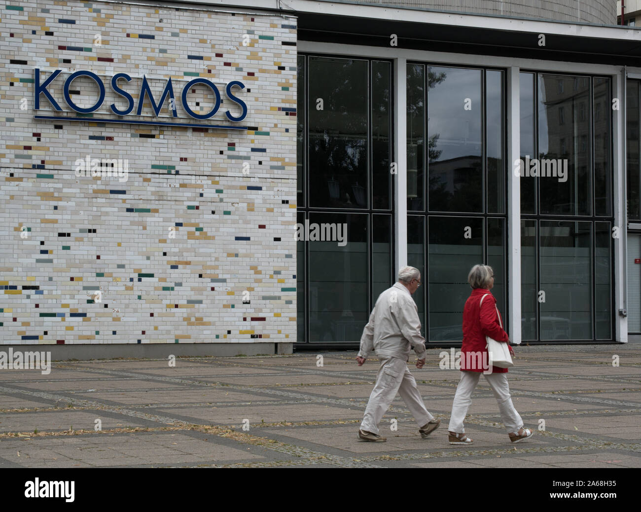 Berlin/Germany - 07/09/2019: Former large cinema Kosmos in Friedrichshain, Berlin, Germany, front view Stock Photo