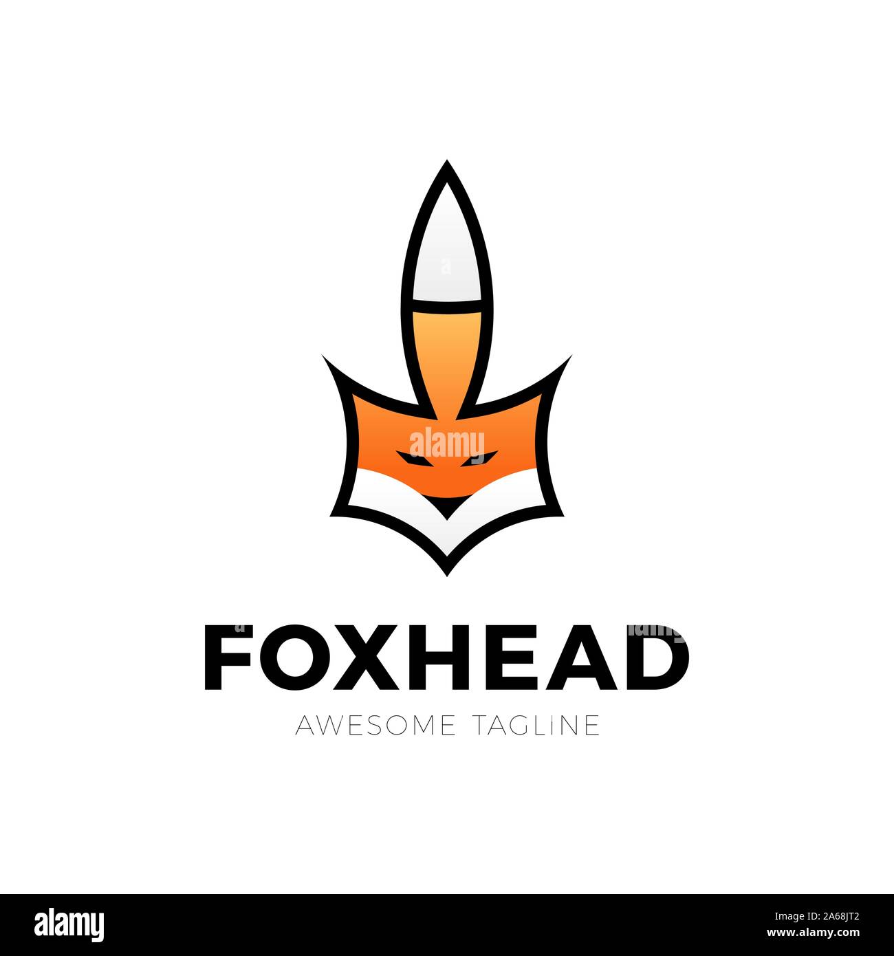 Creative Fox Head Logo Symbol Vector Design Illustration Stock Vector ...