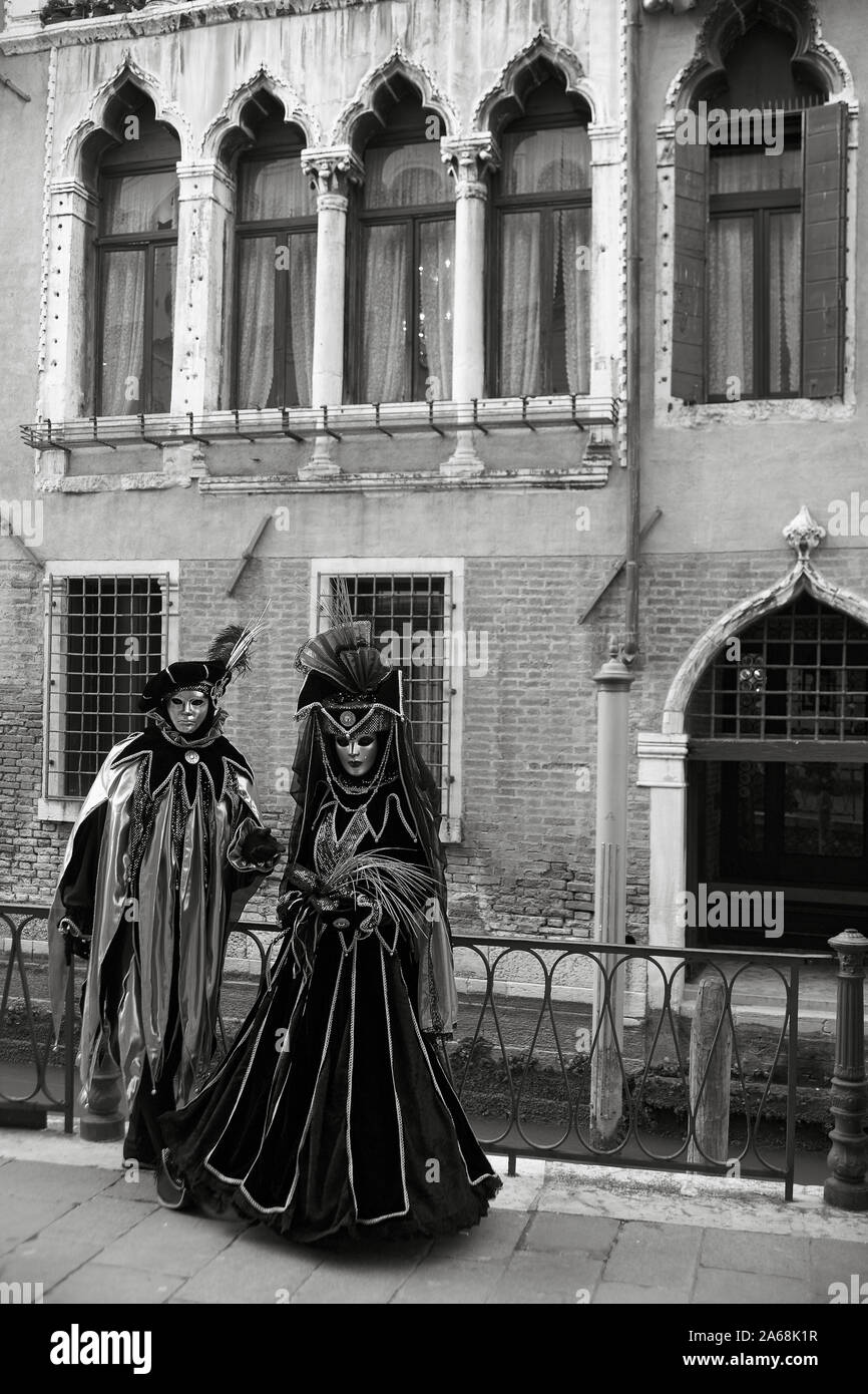 Carnival Venice Black White High Resolution Stock Photography And Images Alamy