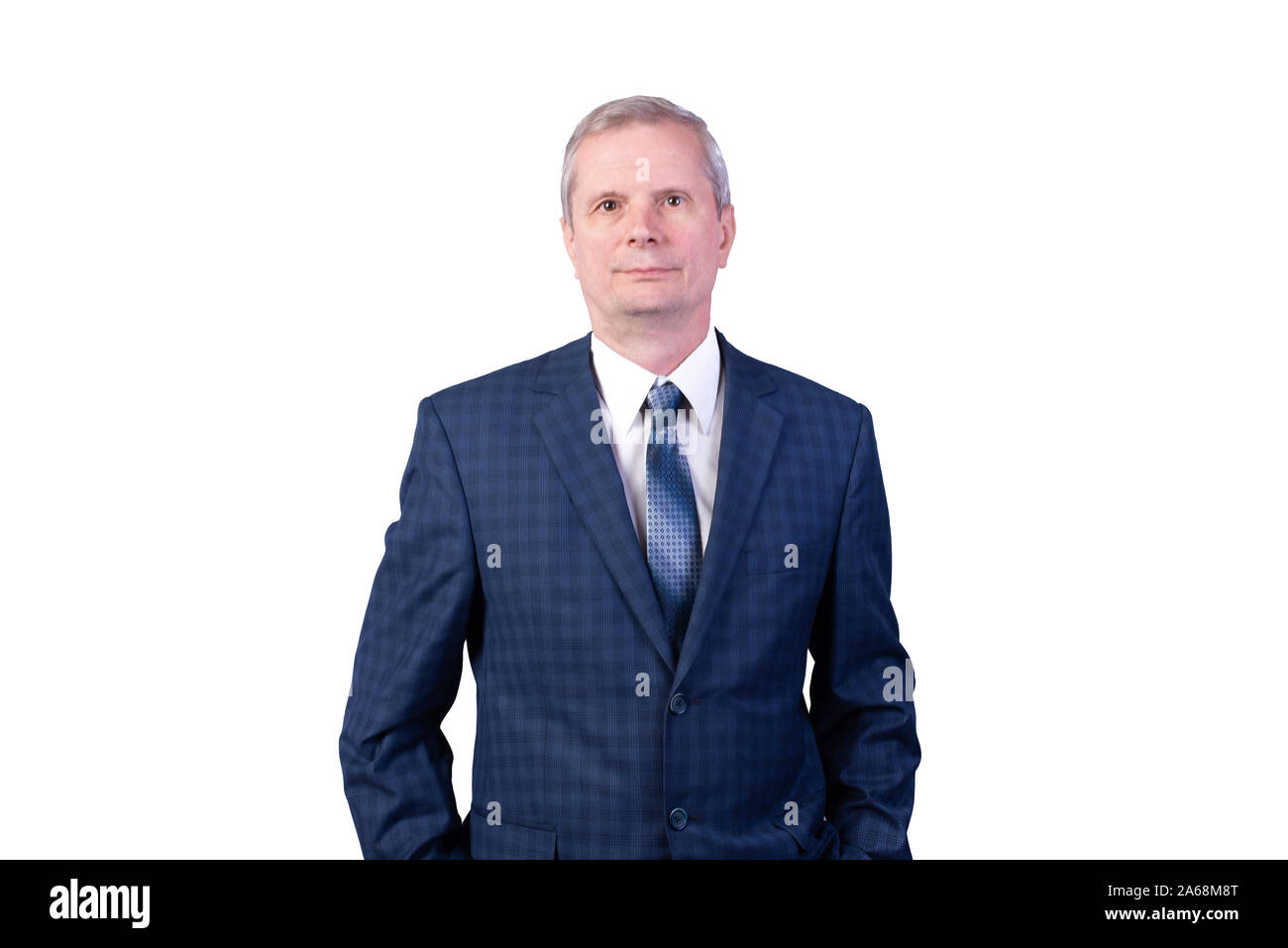 Business man in blue suit hi-res stock photography and images - Alamy