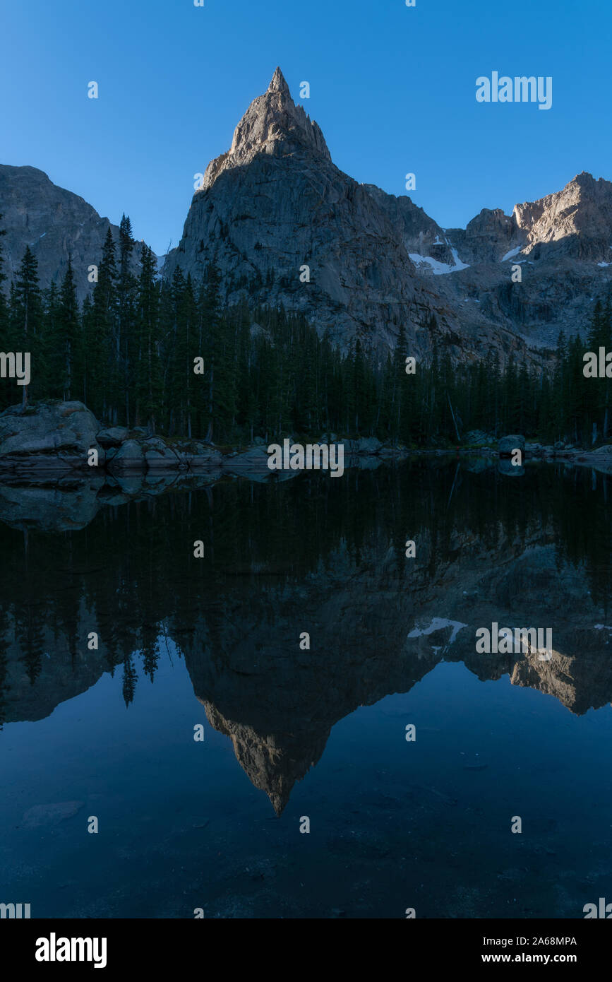 Lone Eagle Peak, in the Indian Peaks Wilderness, Colorado Stock Photo