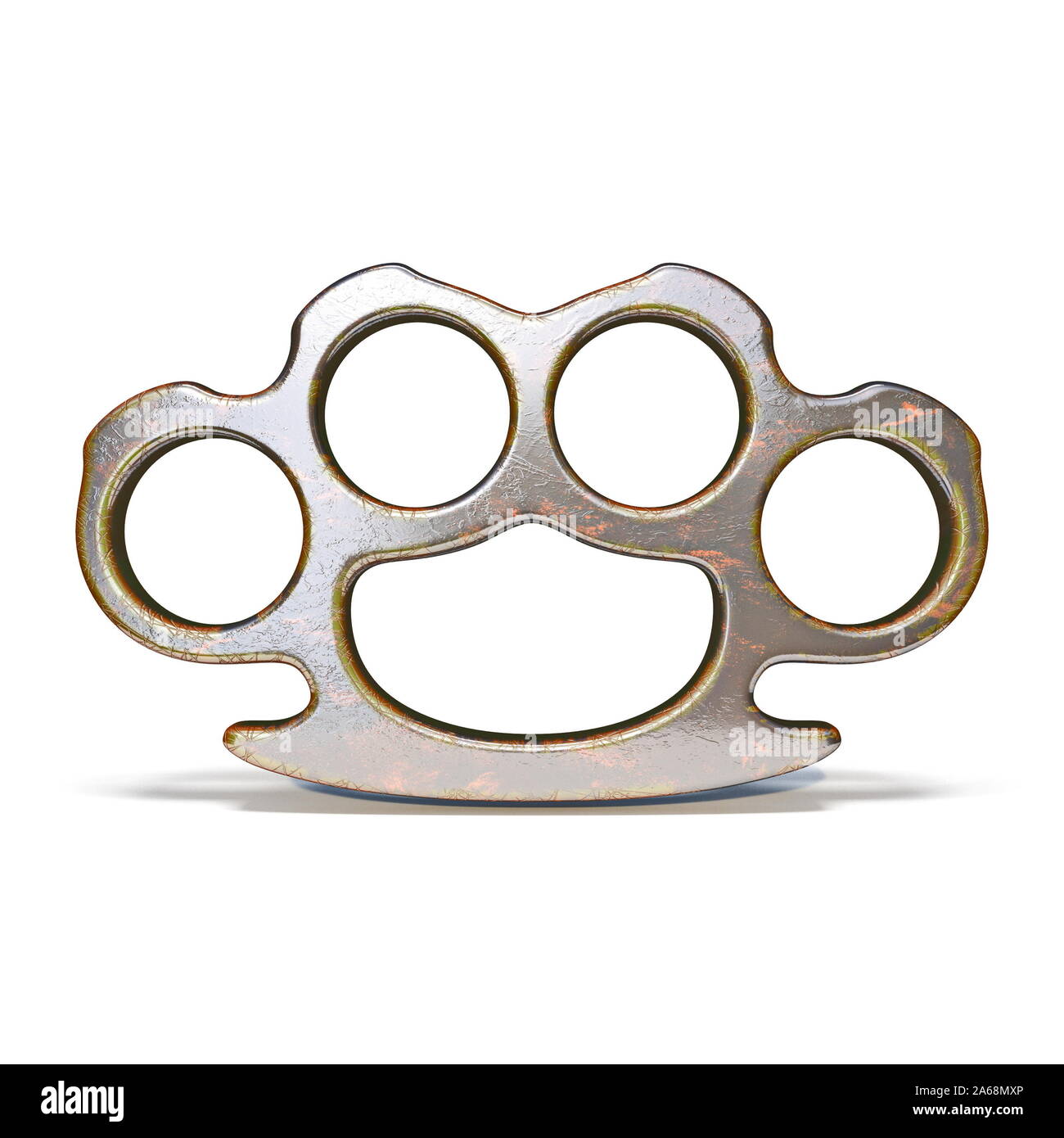 Brass knuckles 3D Stock Photo - Alamy