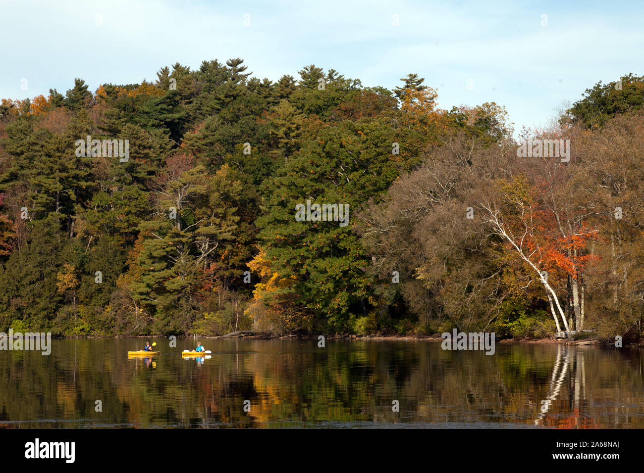 Wononskopomuc Lake, Lakeville, Connecticut Stock Photo Alamy