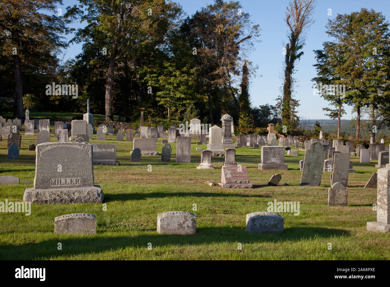 Woodstock Hill Cemetery, Connecticut Stock Photo Alamy