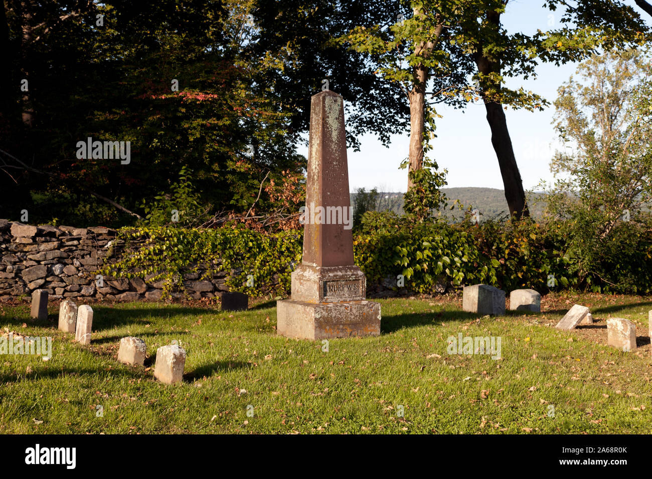 Woodstock Hill Cemetery, Connecticut Stock Photo Alamy