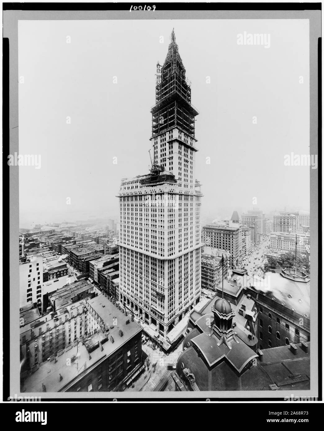Woolworth Building, made July 1st, 1912 Stock Photo