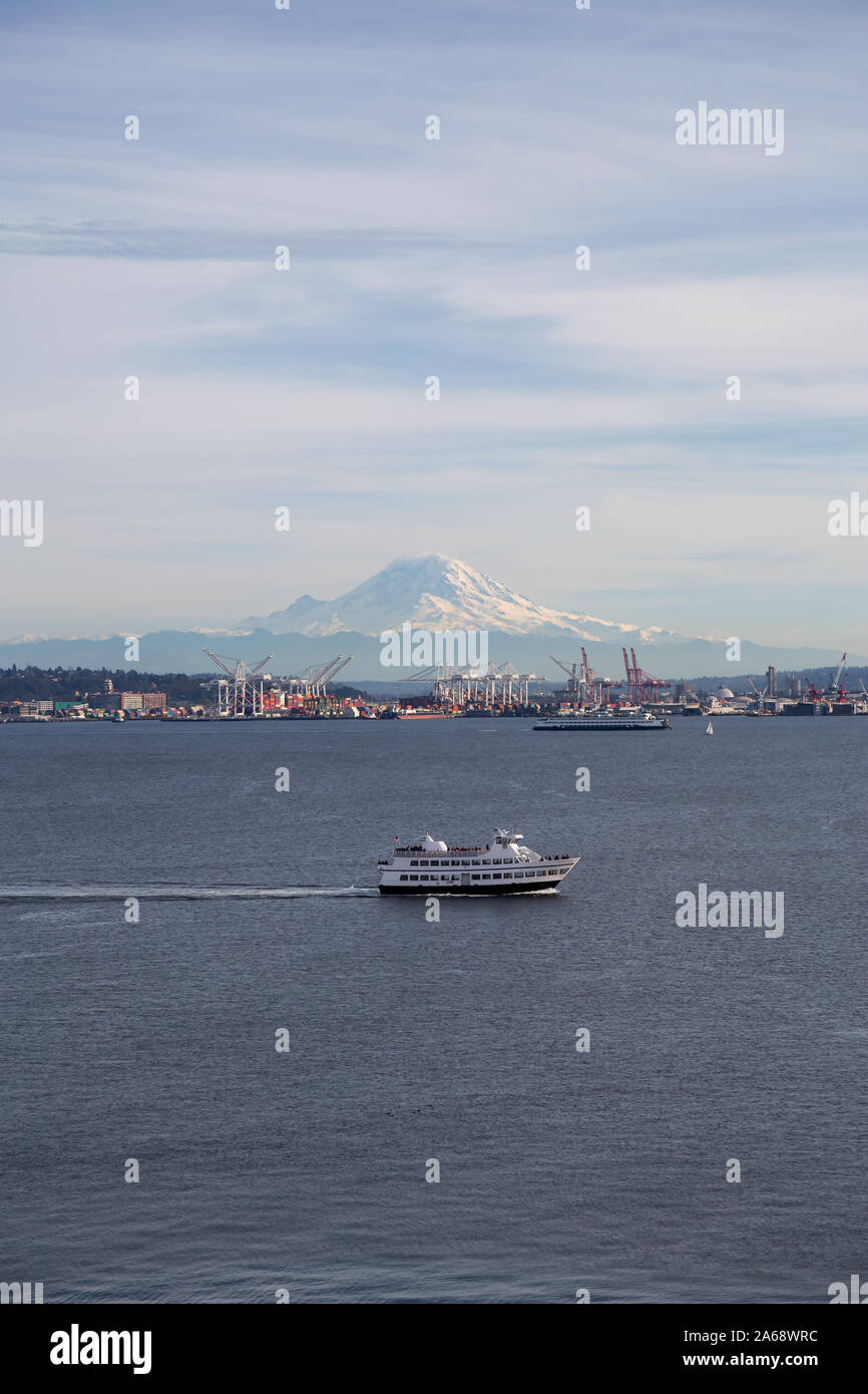 Downtown Seattle, Washington, United States of America. Aerial View of ...