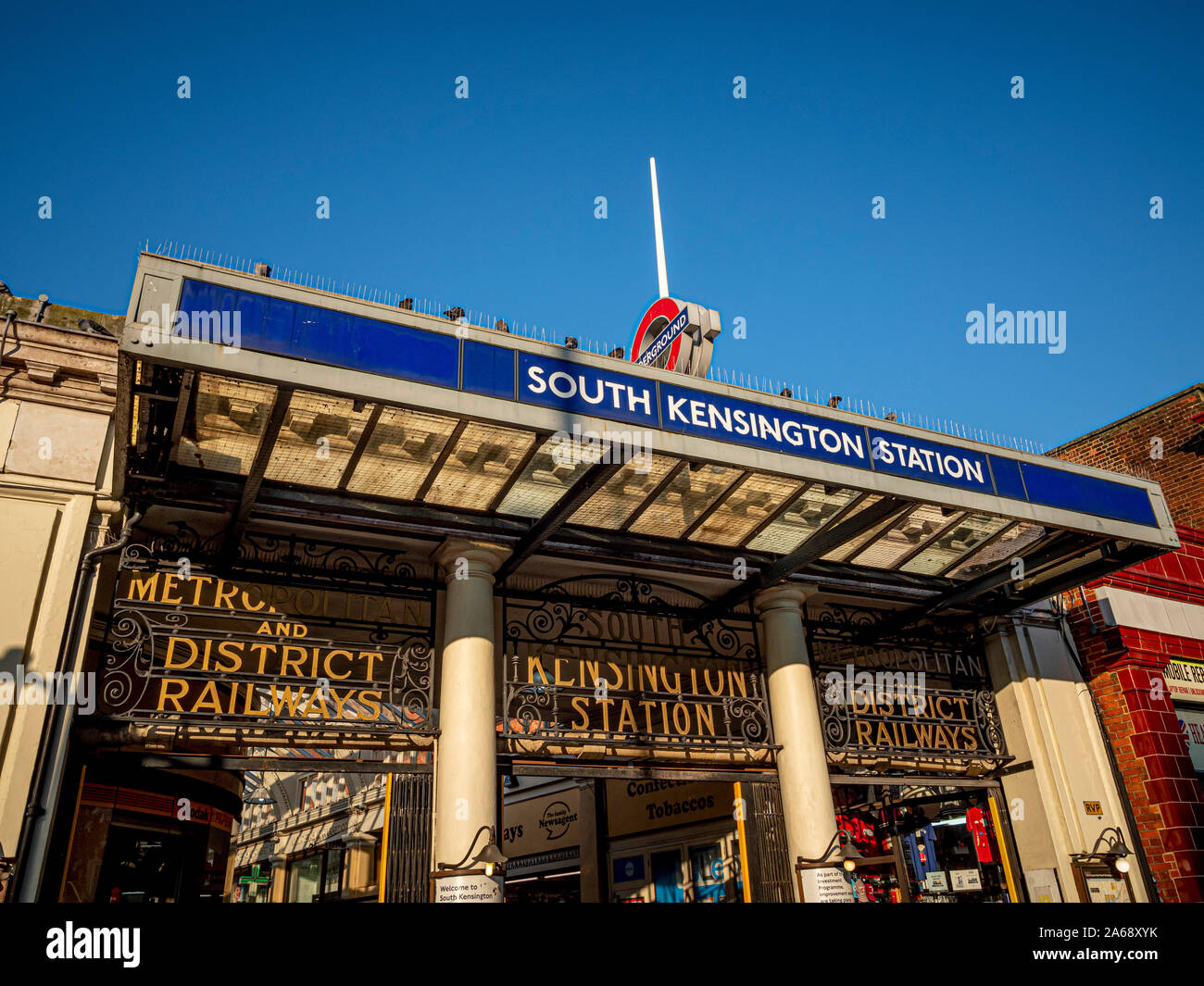 South Kensington Tube Station, London, UK Stock Photo Alamy