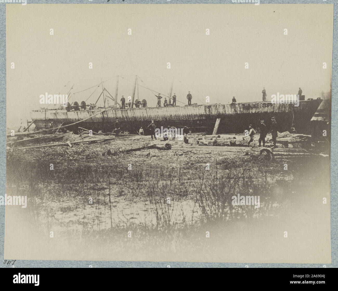Wreck of U.S. gunboat Indianola - Mississippi River Fleet Stock Photo