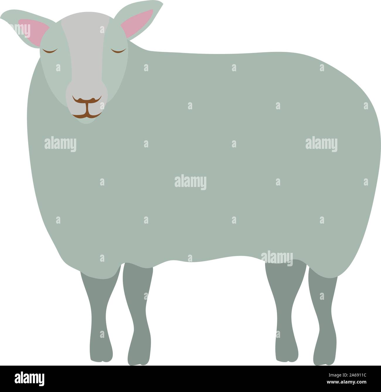 cute sheep manger animal character Stock Vector Image & Art - Alamy