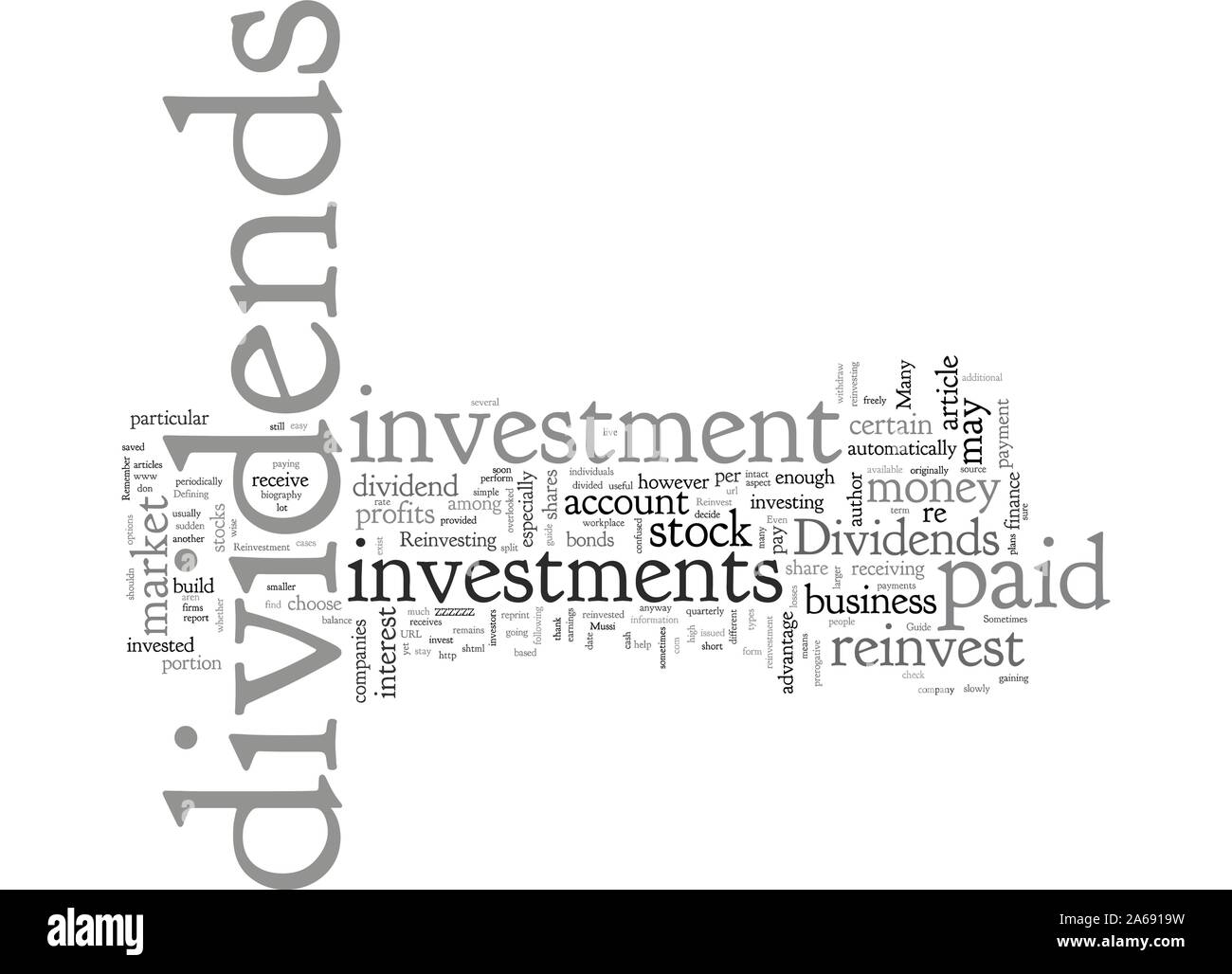 A Guide to Dividends and Reinvestment Stock Vector
