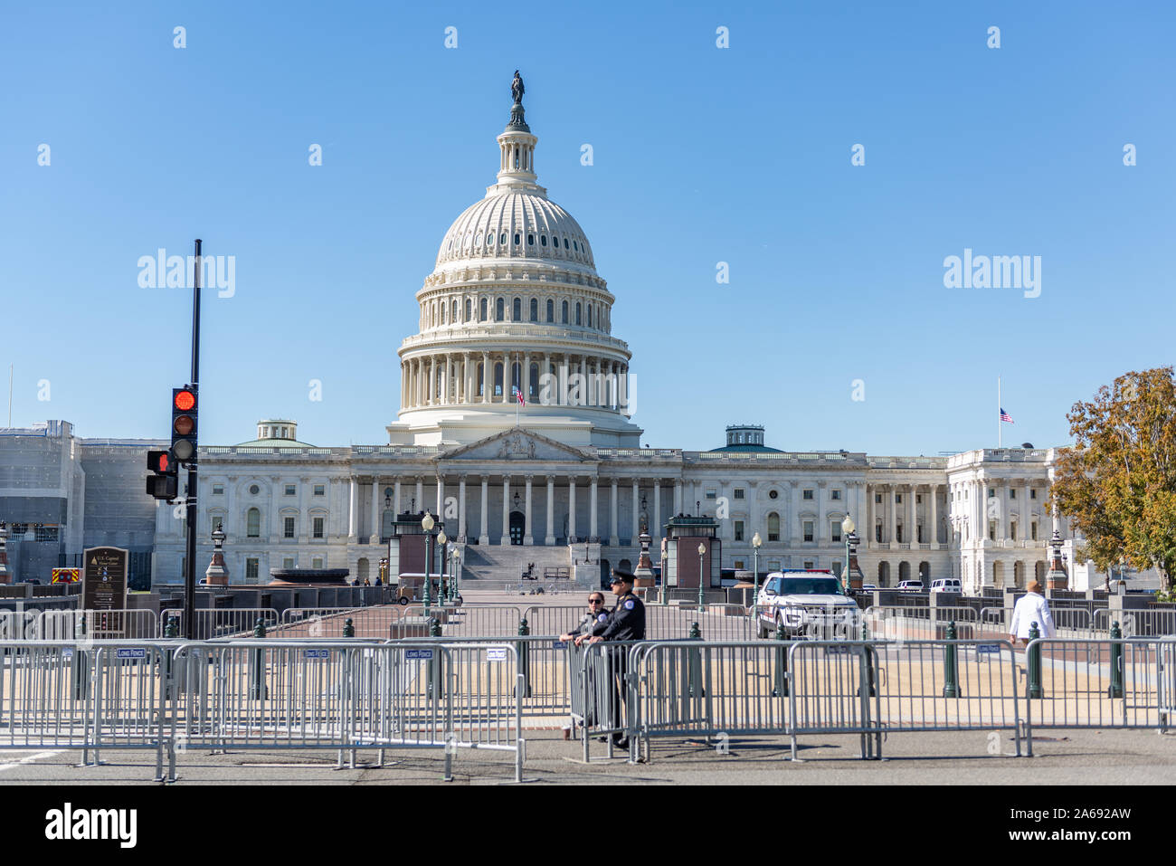U.S. Capitol on )October 24th, 2019 Stock Photo