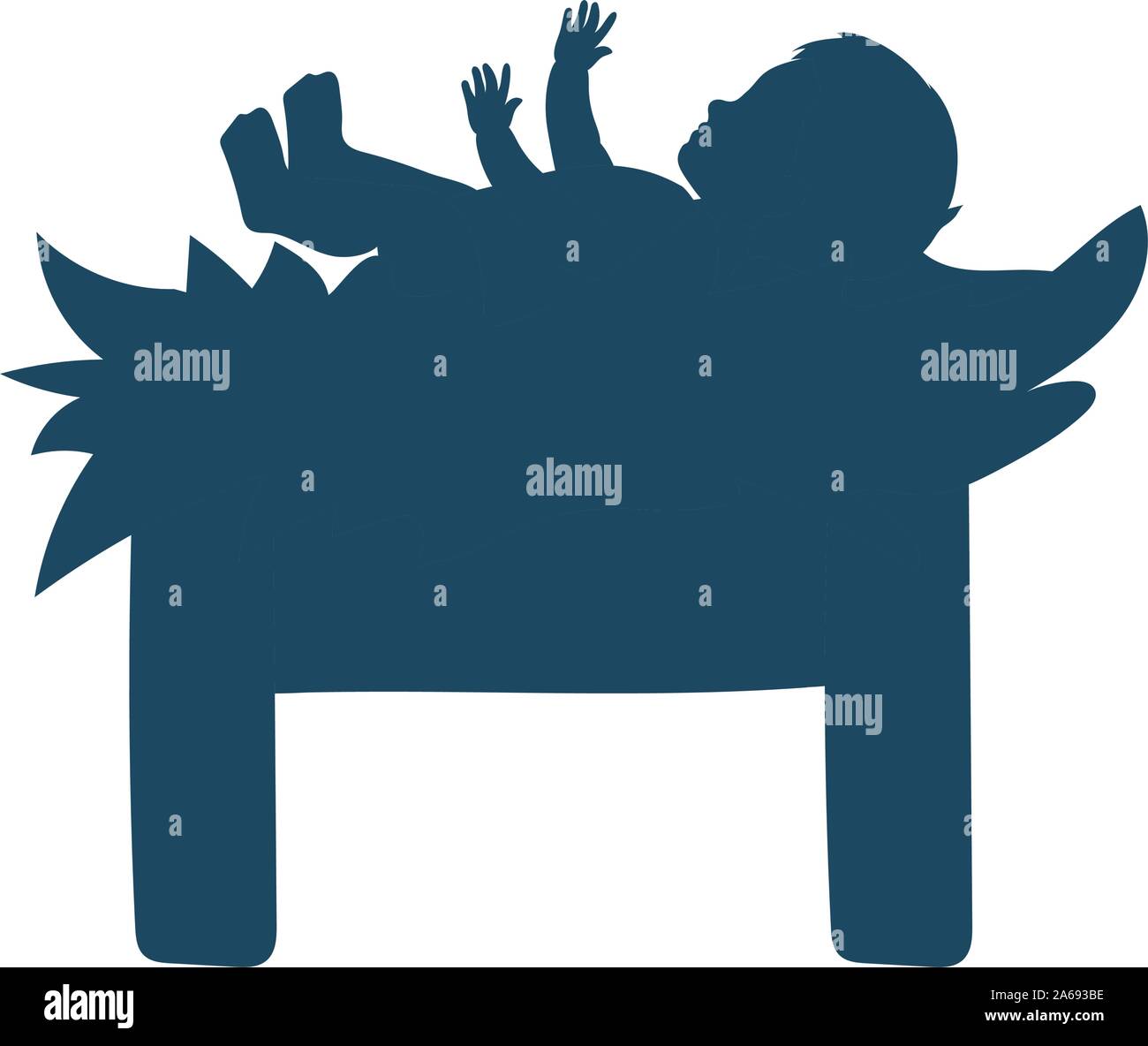 Baby in cradle nativity Cut Out Stock Images & Pictures Alamy