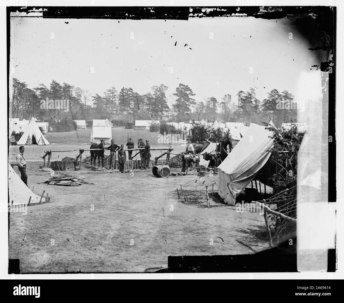 Yorktown va vicinity headquarters of gen george b mcclellan camp