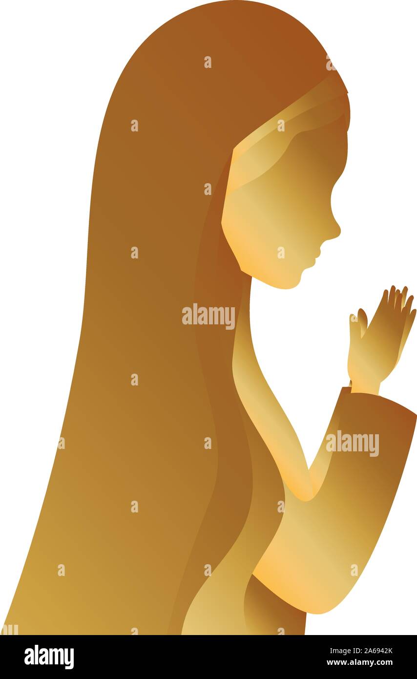 golden mary virgin manger character Stock Vector Image & Art - Alamy