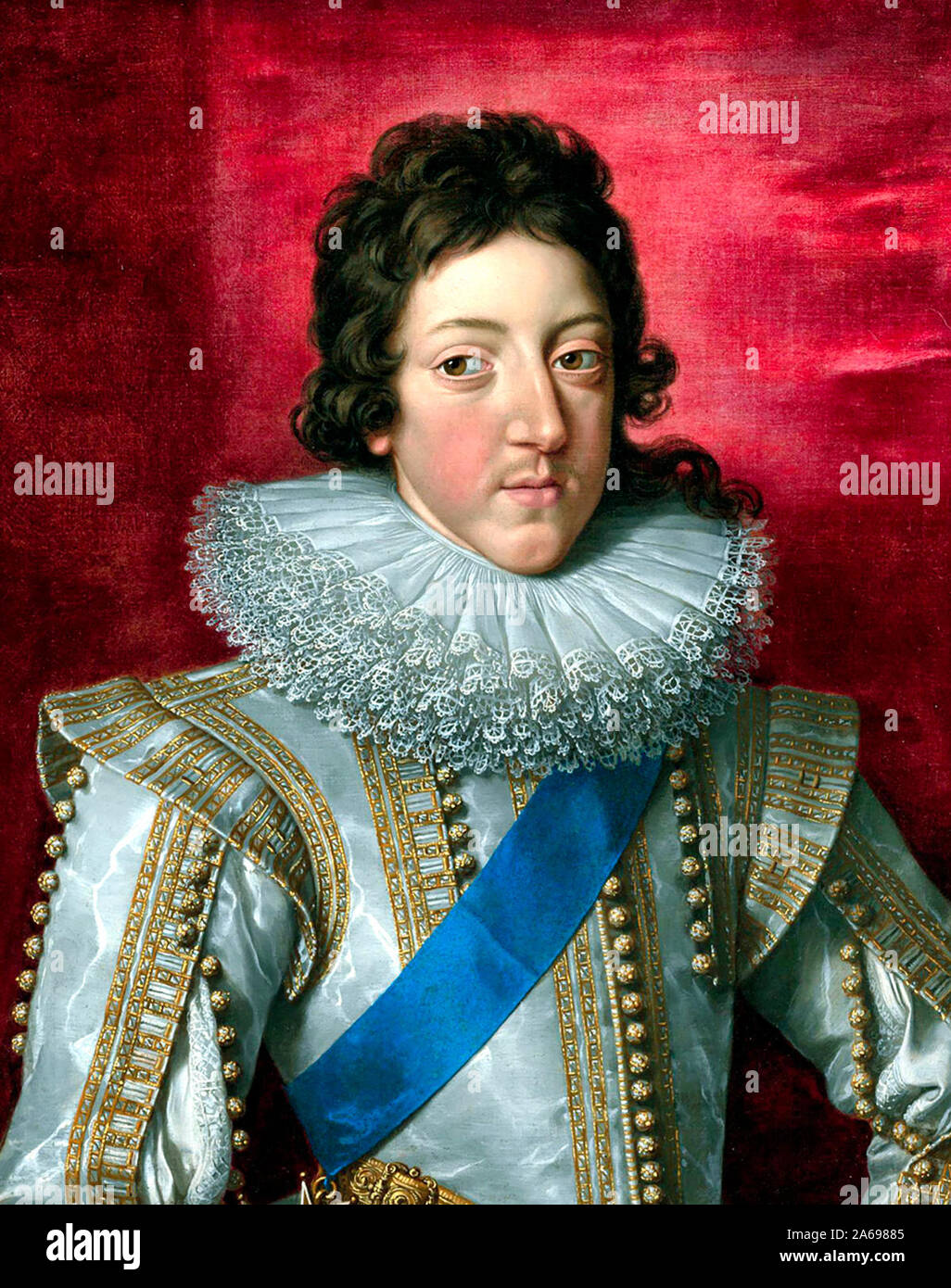 Louis XIII, King of France, with the Sash and Badge of the Order