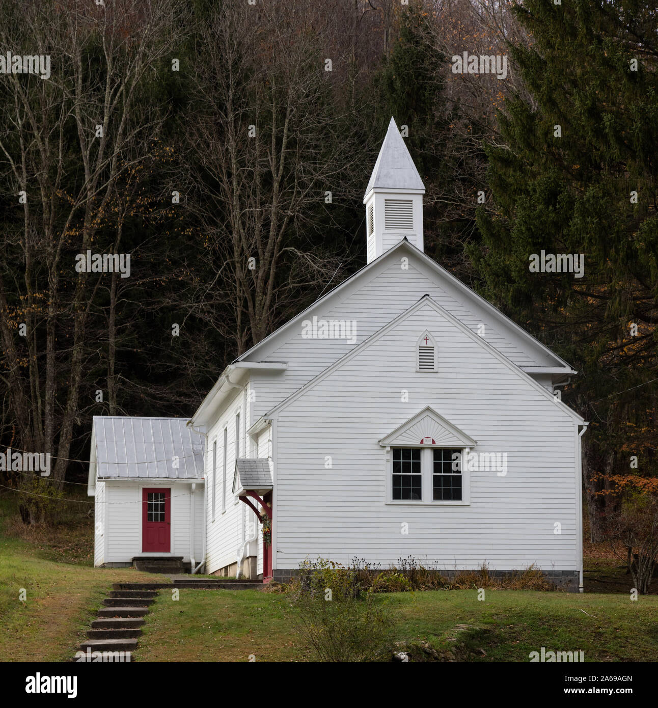 Zion Presbyterian Church in tiny Helvetia, once a Swiss colony in