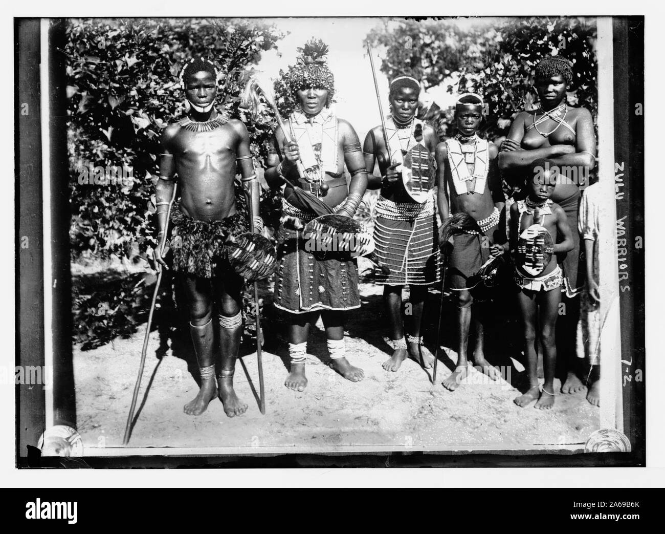 Zulu warriors Stock Photo