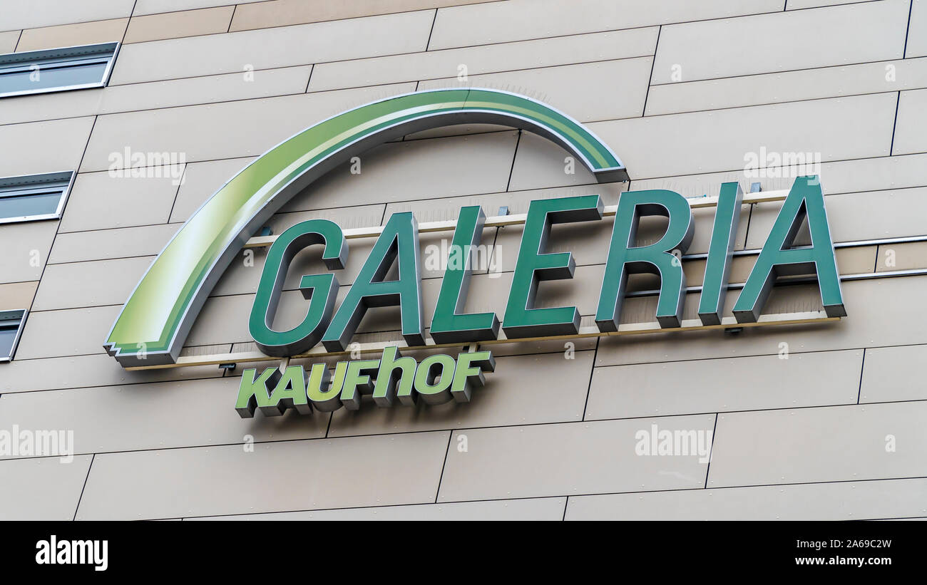 FRANKFURT AM MAIN, GERMANY OCTOBER 05, 2019 Galeria Kaufhof at Zeil