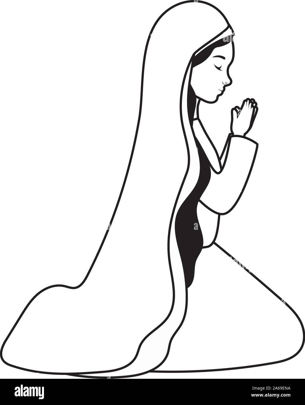Virgin mary manger character hi-res stock photography and images - Alamy