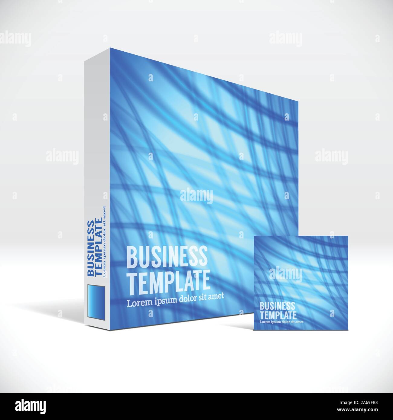 Identity Box Design 3D Identity box with abstract blue lines cover Stock Vector Image & Art ...