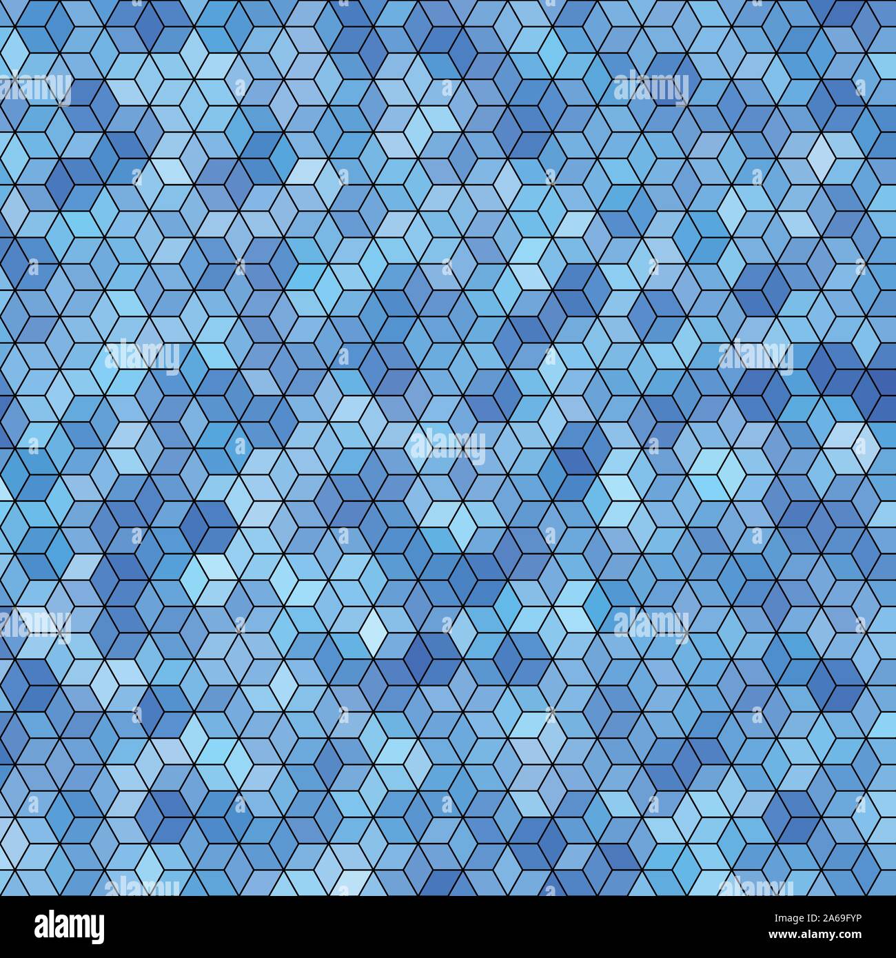 Abstract background with colorful hex polygons Stock Vector