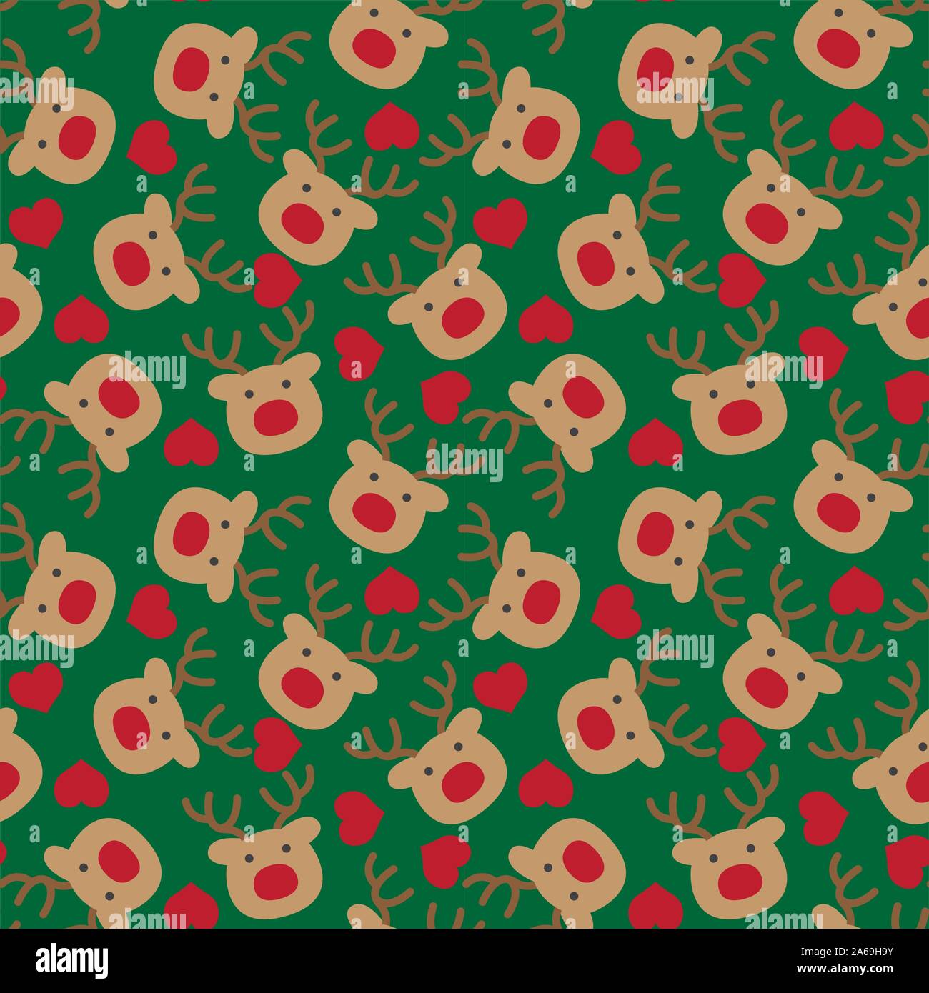 Colourful Festive Christmas Holiday seamless pattern background in vector - Suitable for Packaging, web design, graphics, fashion textiles, wallpaper Stock Vector