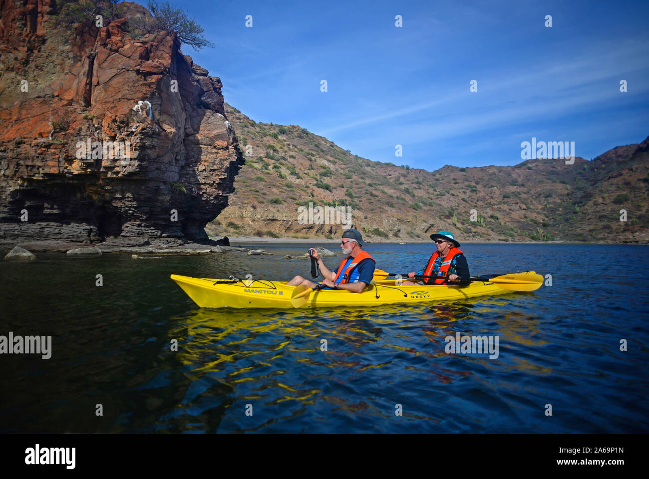 Kayaking in the Sea of Cortez, Baja California, Mexico Stock Photo Alamy