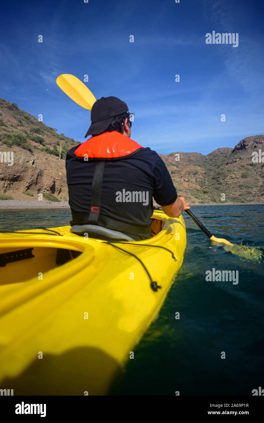 Kayaking in the Sea of Cortez, Baja California, Mexico Stock Photo Alamy