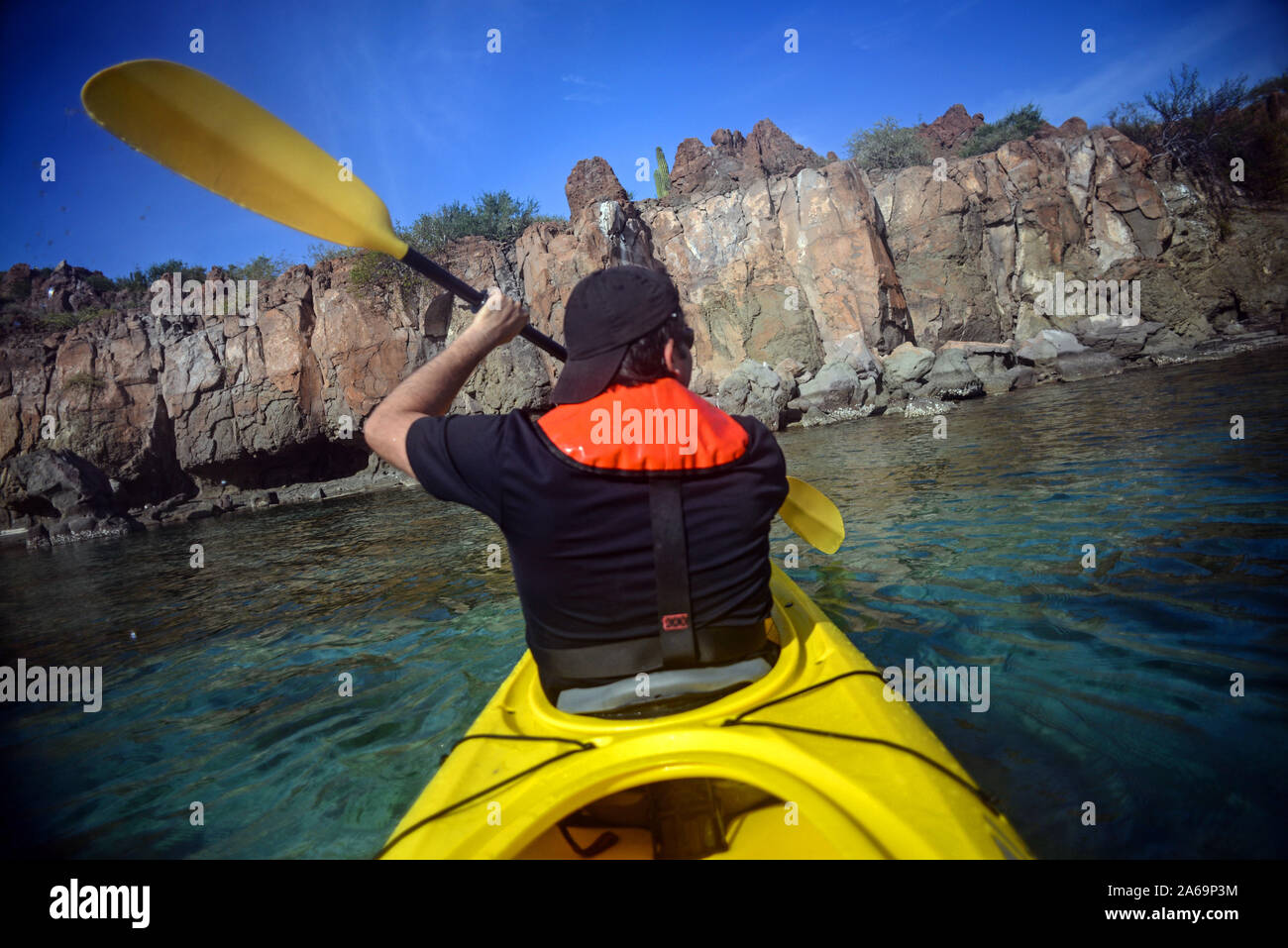 Kayaking in the Sea of Cortez, Baja California, Mexico Stock Photo Alamy