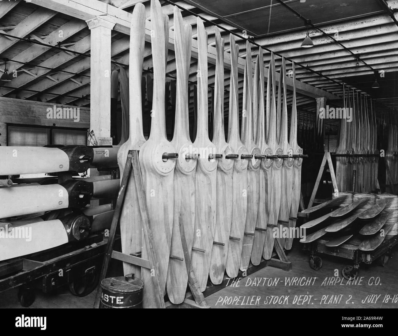 Airplanes for government use. Dayton-Wright Airplane Co. Plant, Dayton