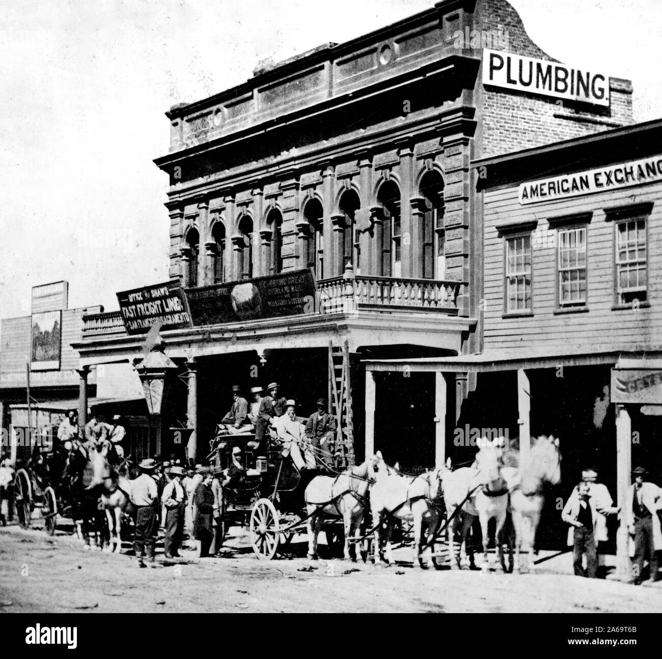 1800s wells fargo office virginia city hires stock photography and